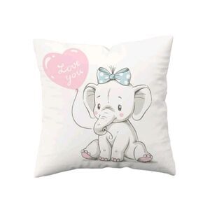 Elephant 🐘 “Love You” Pillow Cover